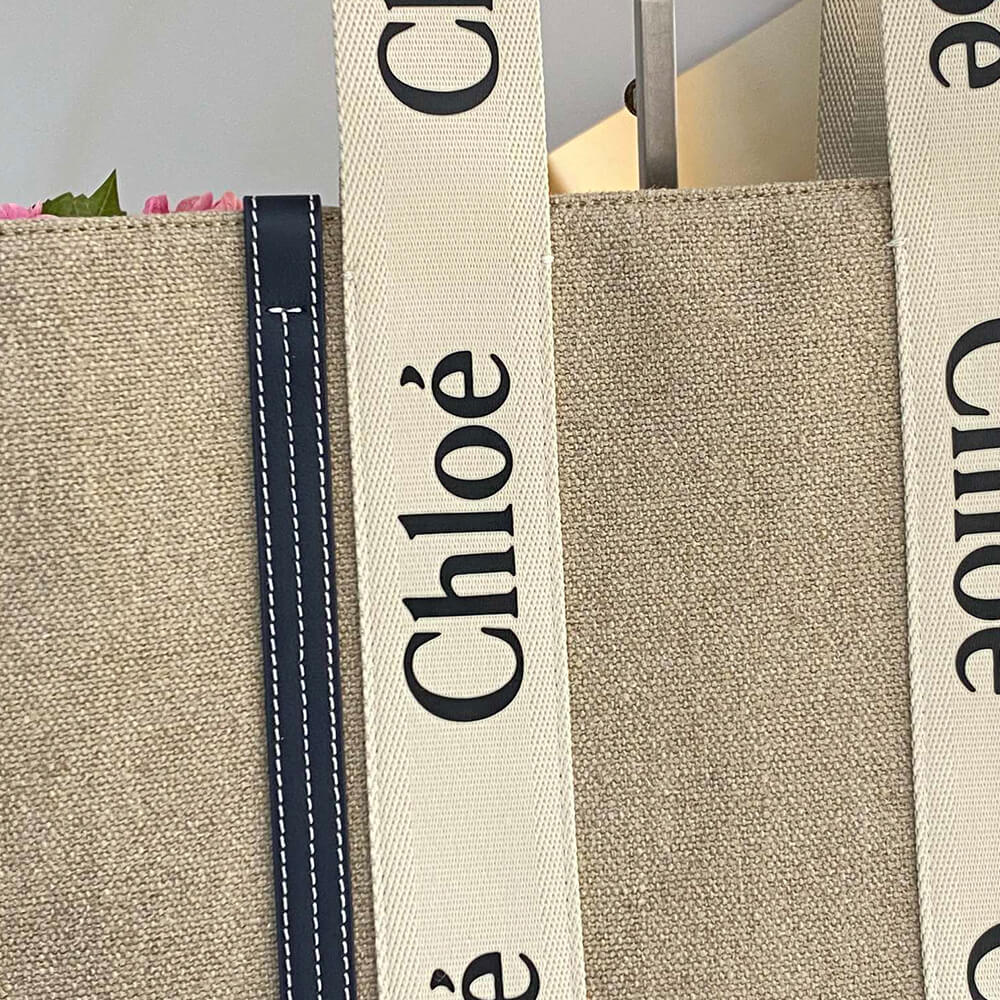 Ch10e large woody tote bag in linen