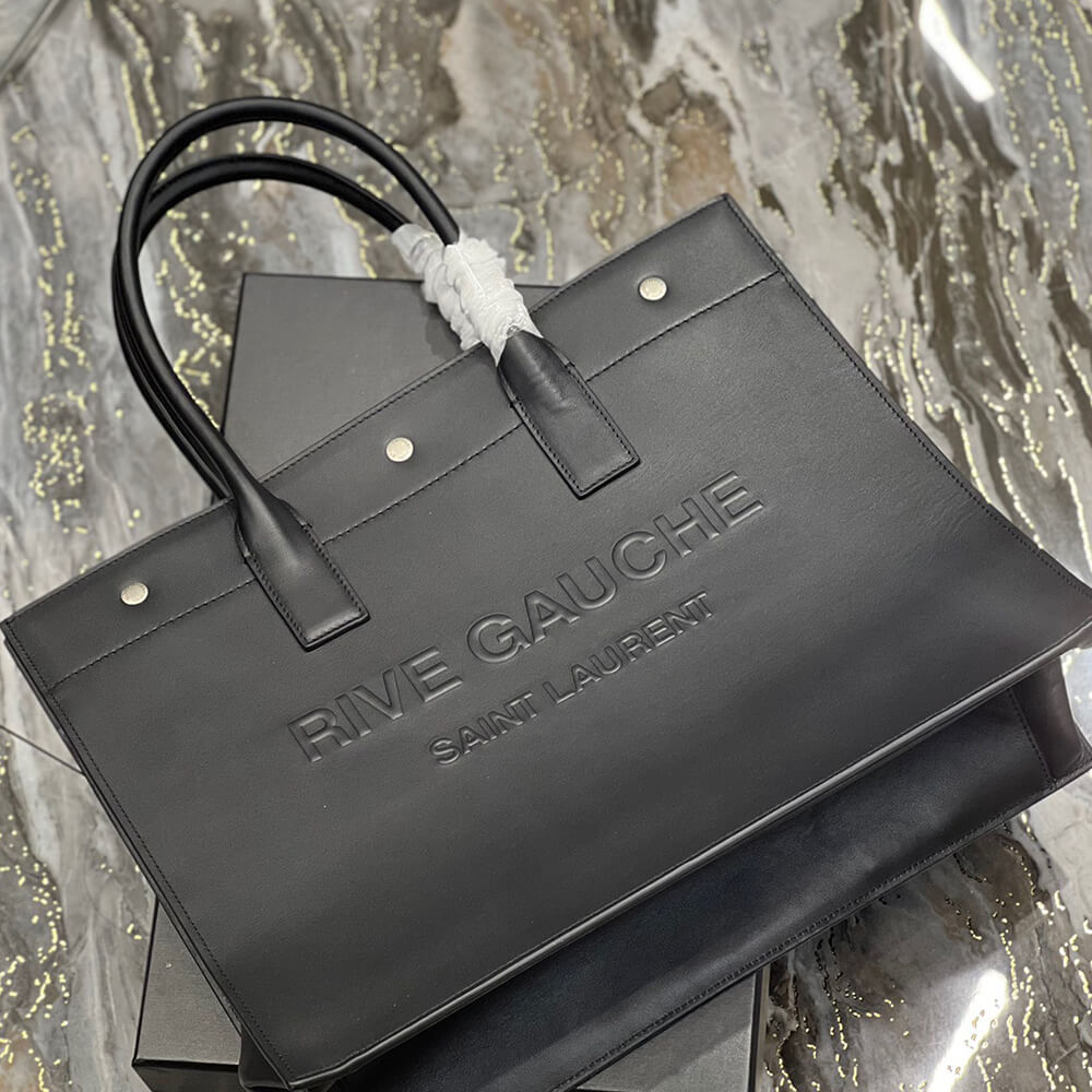 RIVE GAUCHE SMALL TOTE BAG IN SMOOTH LEATHER