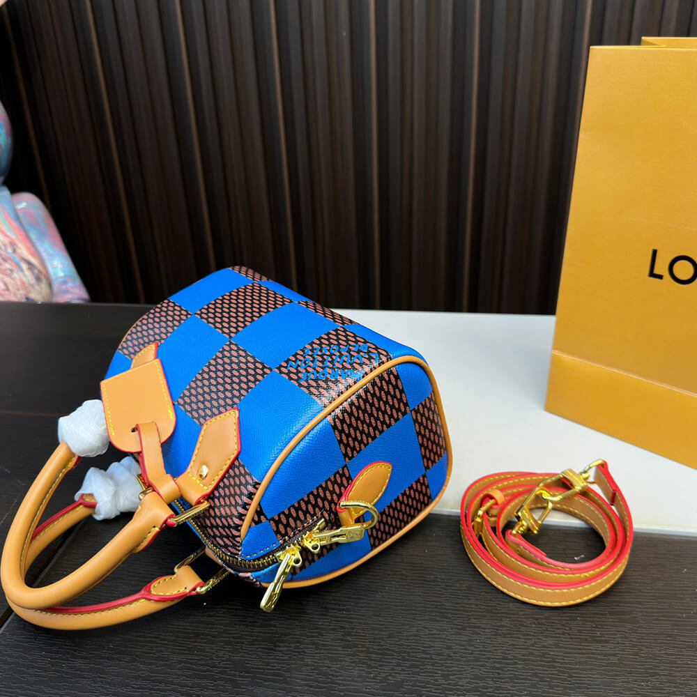 LV SPEEDY 18 BANDOULIERE DAMIER POP