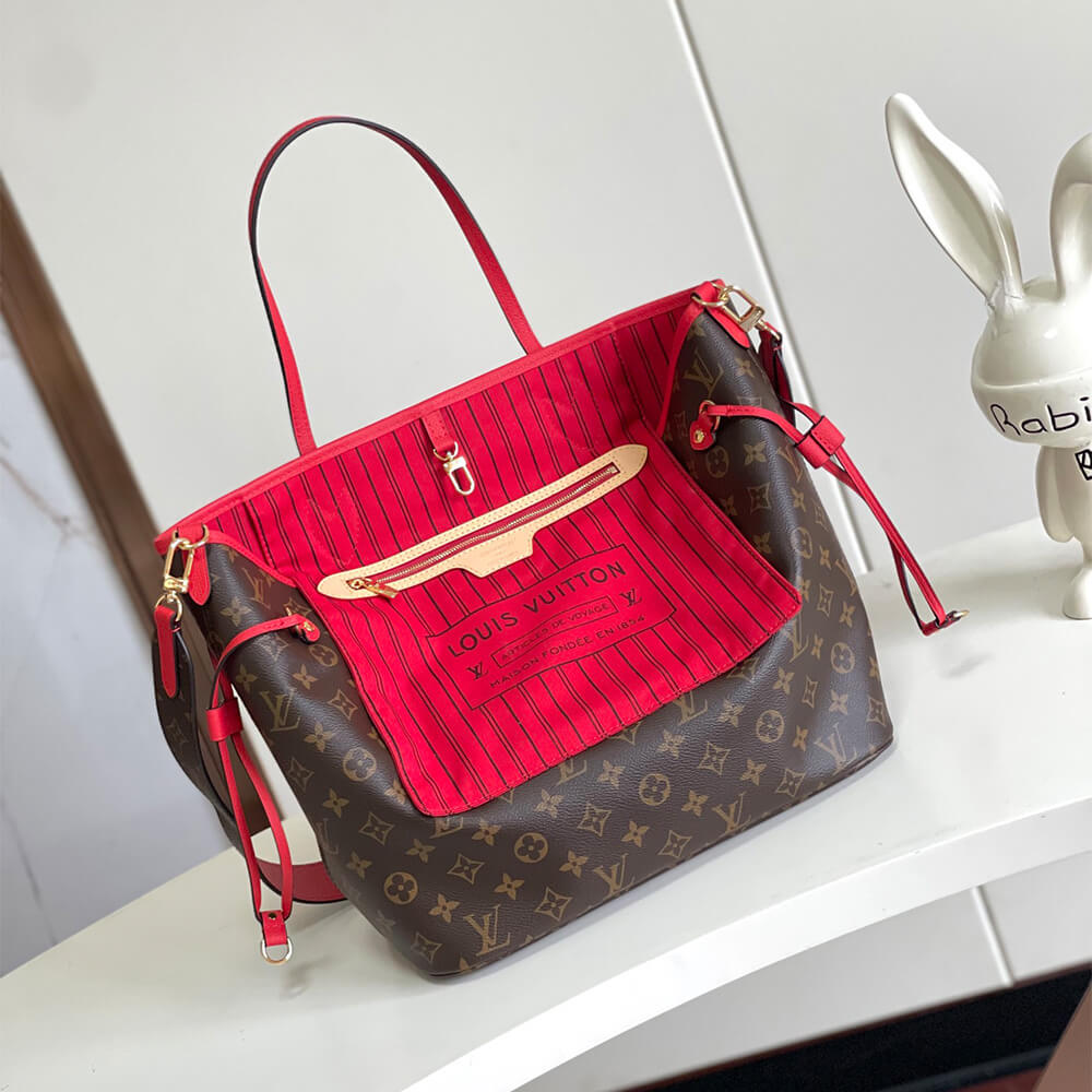 LV Neverfull Bandouliere Inside Out MM(HIGH-END GRADE)