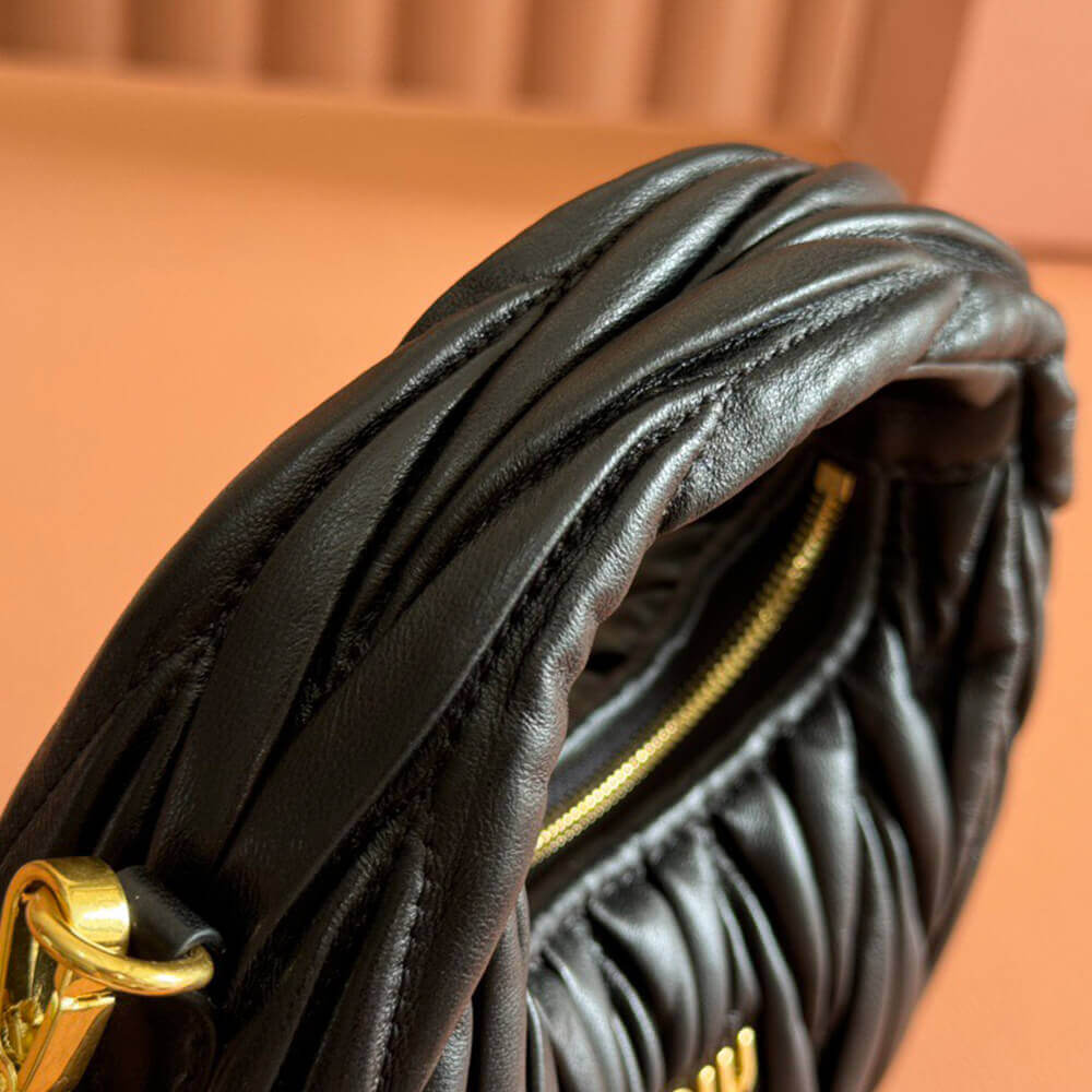 Mini Wander matelasse nappa leather hobo bag(high-end grade)